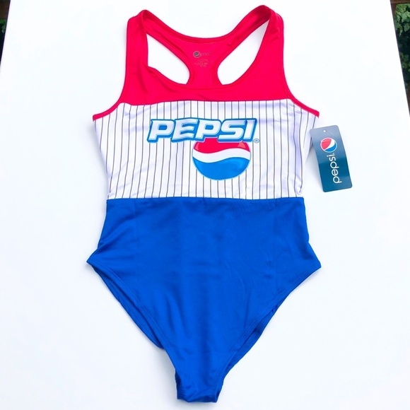 PEPSI one piece racerback swimsuit - Picture 8 of 11